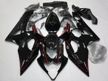 Carénages Moto Suzuki GSXR 1000 2005-2006 - Noir Brillant Rouge Vendre