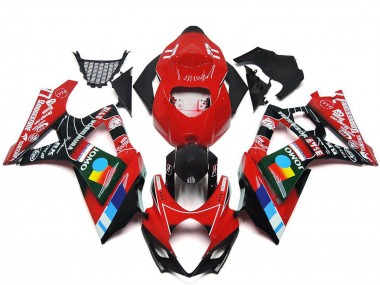 Carénages Moto Suzuki GSXR 1000 2007-2008 - Rouge Noir Bleu Blanc Jaune Vendre