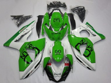 Carénages Moto Suzuki GSXR 1000 2009-2016 - Blanc Vert Go Fun Vendre