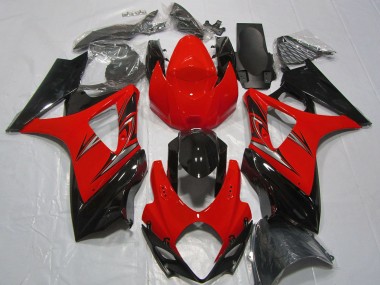 Carénages Moto Suzuki GSXR 1000 2007-2008 - Rouge Noir Brillant Vendre