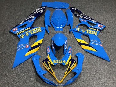 Carénages Moto Suzuki GSXR 1000 2005-2006 - Bleu Jaune Noir Rizla Vendre