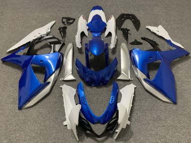 Carénages Moto Suzuki GSXR 1000 2009-2016 - Blanc Argent Bleu Vendre