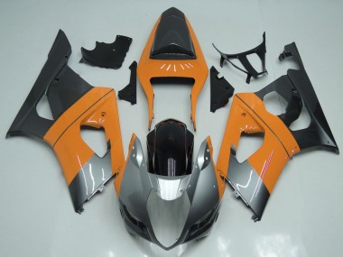 Carénages Moto Suzuki GSXR 1000 2003-2004 - Or Clairange Argent Noir Vendre