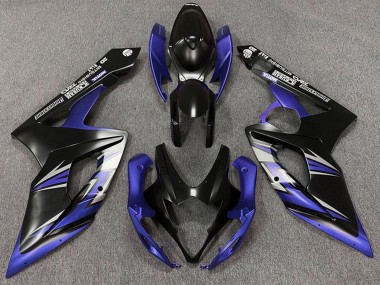 Carénages Moto Suzuki GSXR 1000 2005-2006 - Noir Mat Bleu Vendre