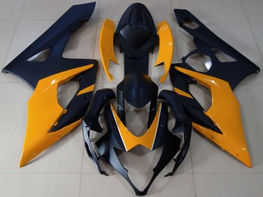 Carénages Moto Suzuki GSXR 1000 2005-2006 - Noir Mat Or Clairange Vendre