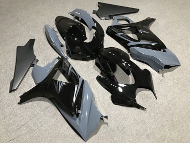Carénages Moto Suzuki GSXR 1000 2007-2008 - Nardo Gris Noir Brillant OEM Style Vendre