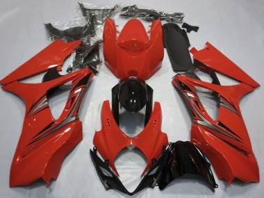 Carénages Moto Suzuki GSXR 1000 2007-2008 - Rouge Noir Brillant OEM Style Vendre