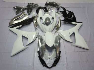 Carénages Moto Suzuki GSXR 1000 2009-2016 - Blanc Argent Vendre