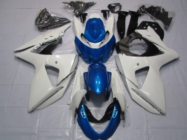 Carénages Moto Suzuki GSXR 1000 2009-2016 - Blanc Bleu Vendre