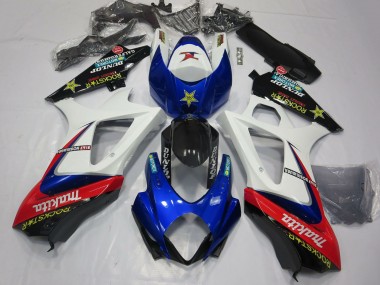 Carénages Moto Suzuki GSXR 1000 2007-2008 - Blanc Bleu Rouge Noir Rockstar Vendre