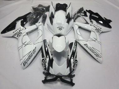 Carénages Moto Suzuki GSXR 600 / GSXR 750 2008-2010 - Blanc Noir Alstare Corona Motul Vendre