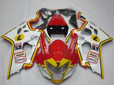 Carénages Moto Suzuki GSXR 600 / GSXR 750 2004-2005 - Blanc Rouge Jaune Vendre