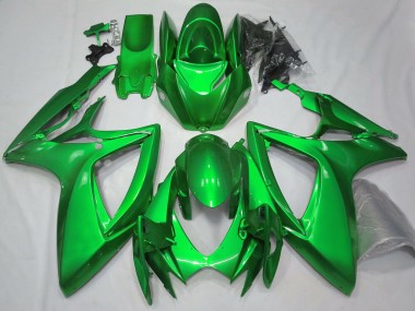 Carénages Moto Suzuki GSXR 600 / GSXR 750 2006-2007 - Vert Brillant Plaine Vendre