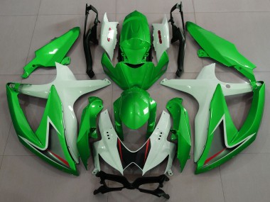 Carénages Moto Suzuki GSXR 600 / GSXR 750 2008-2010 - Blanc Vert Noir Rouge Vendre