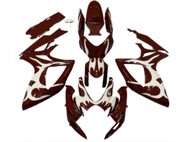 Carénages Moto Suzuki GSXR 600 / GSXR 750 2006-2007 - Rouge Marron Blanc Vendre