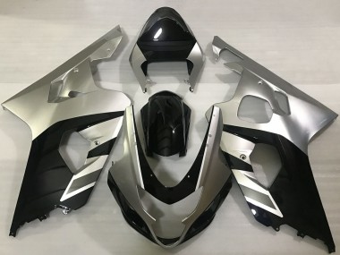Carénages Moto Suzuki GSXR 600 / GSXR 750 2004-2005 - Argent Noir Vendre