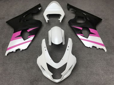 Carénages Moto Suzuki GSXR 600 / GSXR 750 2004-2005 - Blanc Rose Noir Mat Vendre