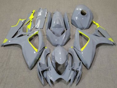 Carénages Moto Suzuki GSXR 600 / GSXR 750 2006-2007 - Nardo Gris Haute Visibilité Jaune Vendre