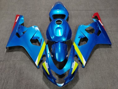 Carénages Moto Suzuki GSXR 600 / GSXR 750 2004-2005 - Bleu Jaune Rouge Vendre