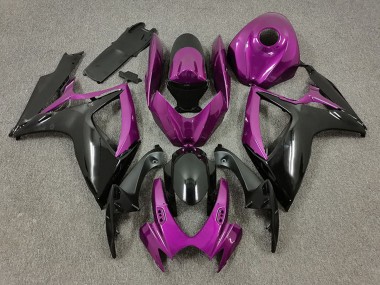 Carénages Moto Suzuki GSXR 600 / GSXR 750 2006-2007 - Violet Noir Vendre