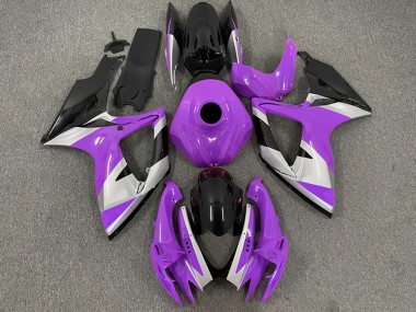 Carénages Moto Suzuki GSXR 600 / GSXR 750 2006-2007 - Violet Argent Noir Brillant Vendre