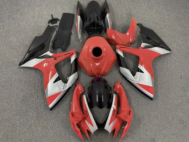 Carénages Moto Suzuki GSXR 600 / GSXR 750 2006-2007 - Rouge Argent Noir Vendre