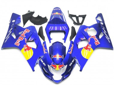 Carénages Moto Suzuki GSXR 600 / GSXR 750 2004-2005 - Bleu Jaune Red Bull Style Vendre