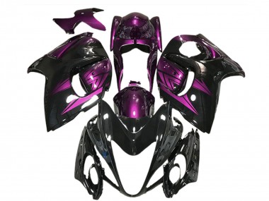 Carénages Moto Suzuki GSXR 1300 2008-2020 - Noir Brillant Violet Foncé Vendre