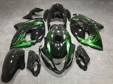Carénages Moto Suzuki GSXR 1300 2008-2020 - Noir Brillant Vert Vendre