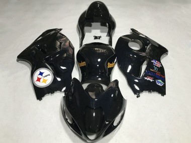 Carénages Moto Suzuki GSXR 1300 1996-2007 - Noir Brillant Team Logo Vendre
