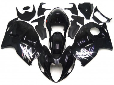 Carénages Moto Suzuki GSXR 1300 1996-2007 - Noir Brillant Argent Décalque Vendre