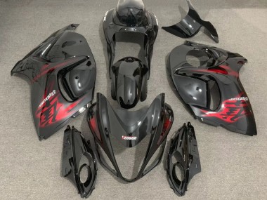 Carénages Moto Suzuki GSXR 1300 2008-2020 - Noir Brillant Rouge Vendre