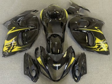 Carénages Moto Suzuki GSXR 1300 2008-2020 - Noir Brillant Jaune Vendre