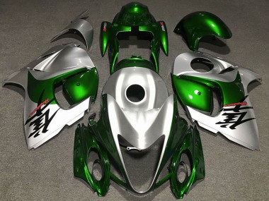 Carénages Moto Suzuki GSXR 1300 2008-2020 - Vert Brillant Argent Vendre