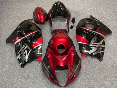 Carénages Moto Suzuki GSXR 1300 1996-2007 - Rouge Marron Noir Style Vendre
