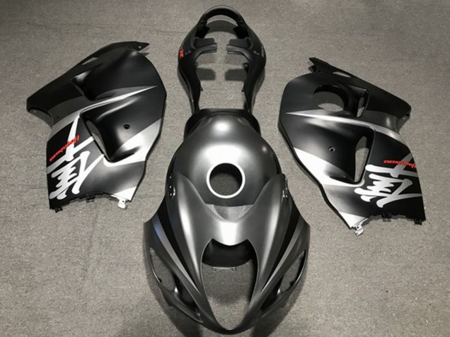 Carénages Moto Suzuki GSXR 1300 1996-2007 - Argent Mat Noir