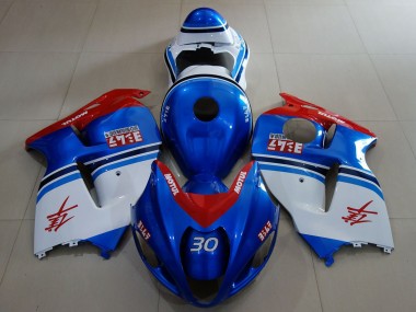 Carénages Moto Suzuki GSXR 1300 1996-2007 - Bleu Blanc Rouge Vendre