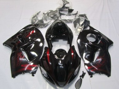 Carénages Moto Suzuki GSXR 1300 1996-2007 - Rouge Noir Brillant Vendre