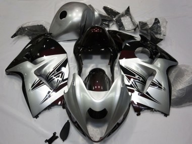 Carénages Moto Suzuki GSXR 1300 1996-2007 - Argent Rouge Foncé Vendre