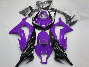 Carénages Moto Kawasaki ZX10R 2011-2015 - Violet Noir Brillant Vendre