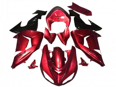 Carénages Moto Kawasaki ZX10R 2006-2007 - Rouge Noir Brillant Vendre