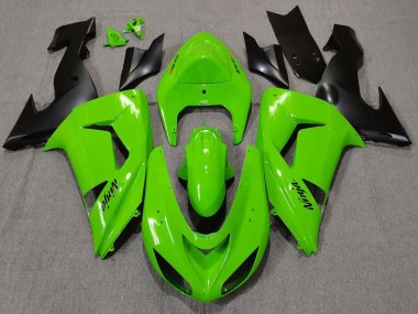 Carénages Moto Kawasaki ZX10R 2006-2007 - Vert Noir Mat Vendre