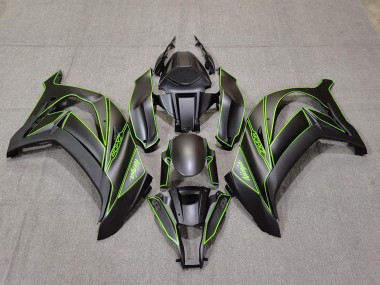 Carénages Moto Kawasaki ZX10R 2011-2015 - Noir Mat Vert Doubler Vendre