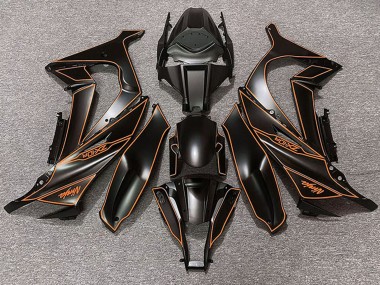 Carénages Moto Kawasaki ZX10R 2011-2015 - Noir Mat Orange Doubler Vendre