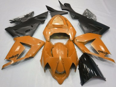 Carénages Moto Kawasaki ZX10R 2004-2005 - Orange Perle Noir Vendre