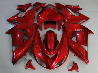 Carénages Moto Kawasaki ZX10R 2006-2007 - Rouge Foncé Vendre