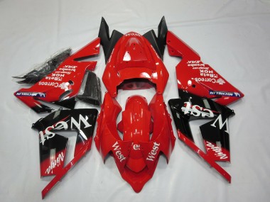 Carénages Moto Kawasaki ZX10R 2004-2005 - Rouge West Vendre