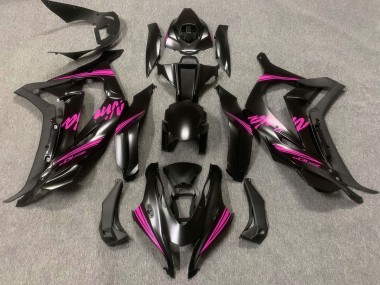 Carénages Moto Kawasaki ZX10R 2016-2020 - Noir Mat Rose Ninja Vendre