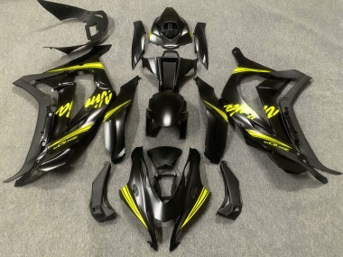 Carénages Moto Kawasaki ZX10R 2016-2020 - Noir Mat Jaune Ninja Vendre