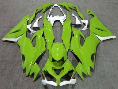 Carénages Moto Kawasaki ZX6R 2019-2022 - Blanc Vert Vendre